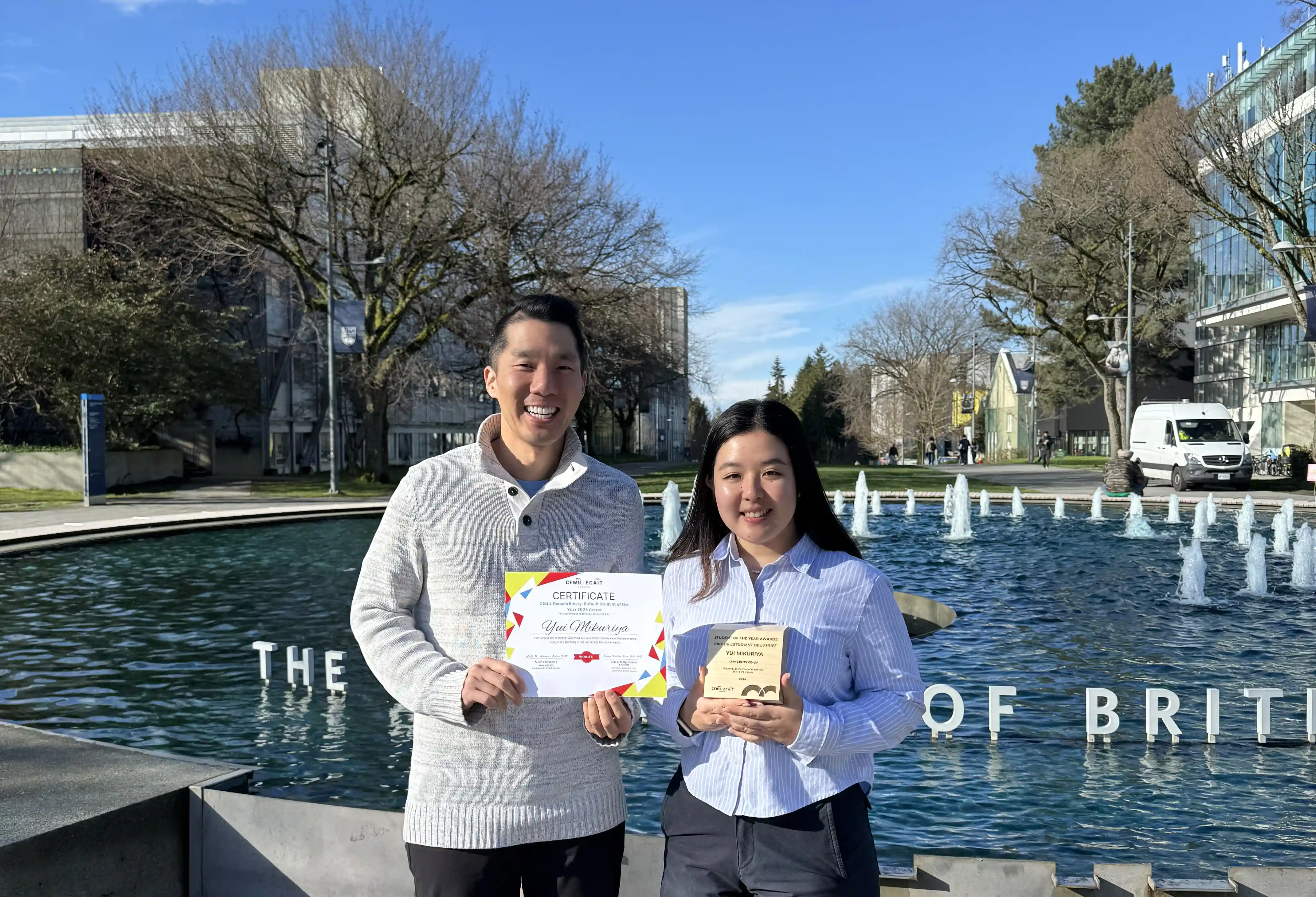 Phil Seo and Yui coop student